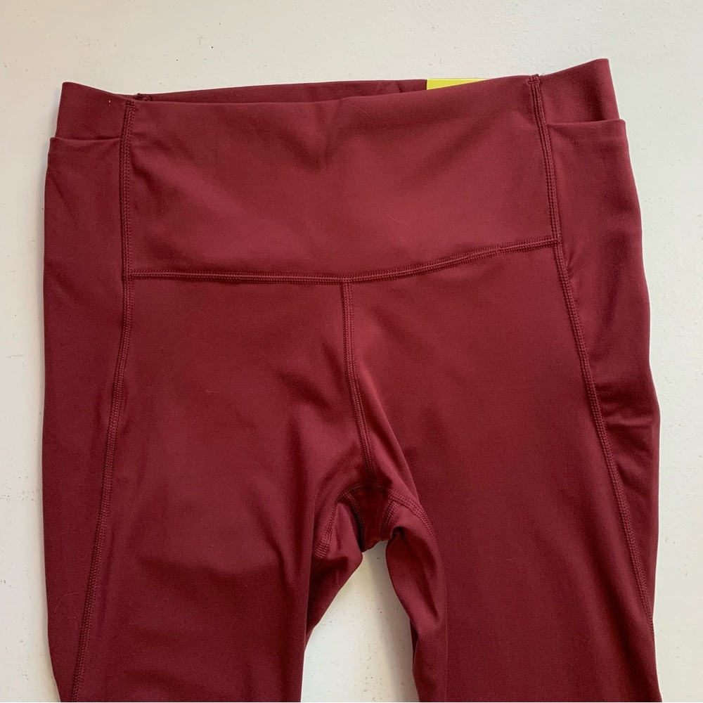 All In Motion Garnet Red Brushed Sculpt High-Rise Legging Size XXL NWT - Picture 5 of 14